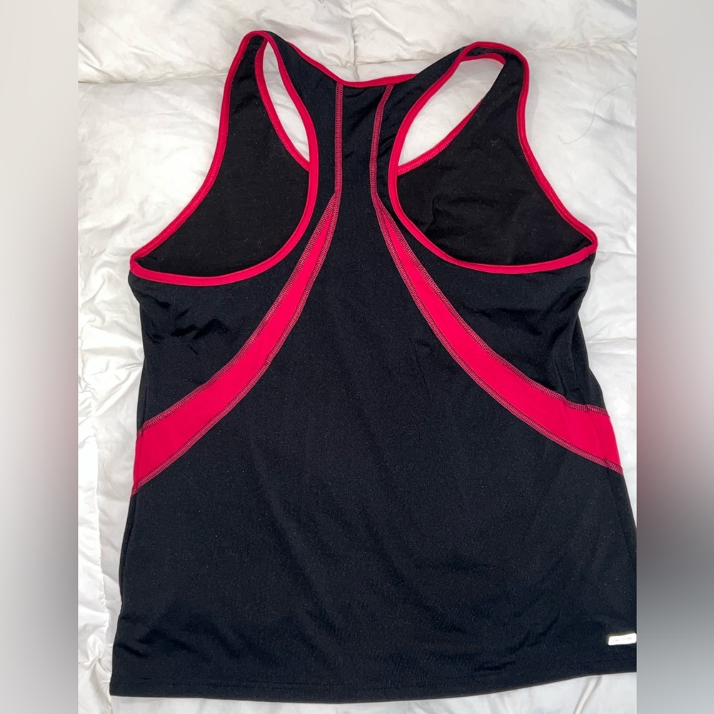 Danskin Black Tank Top with Pink Trim - Picture 3 of 3